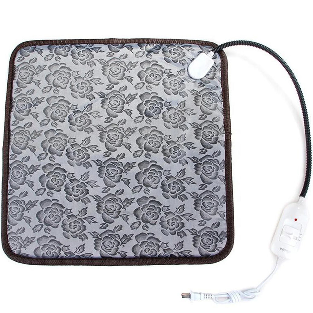 Pet Heating Pad, Heated Cat Dog Bed Mat, Electric Warming Pad Heating Blanket for Cats Dogs Puppies Indoor 17.7Inch, with Anti- Steel Cord, Dual Temperature Dual Control