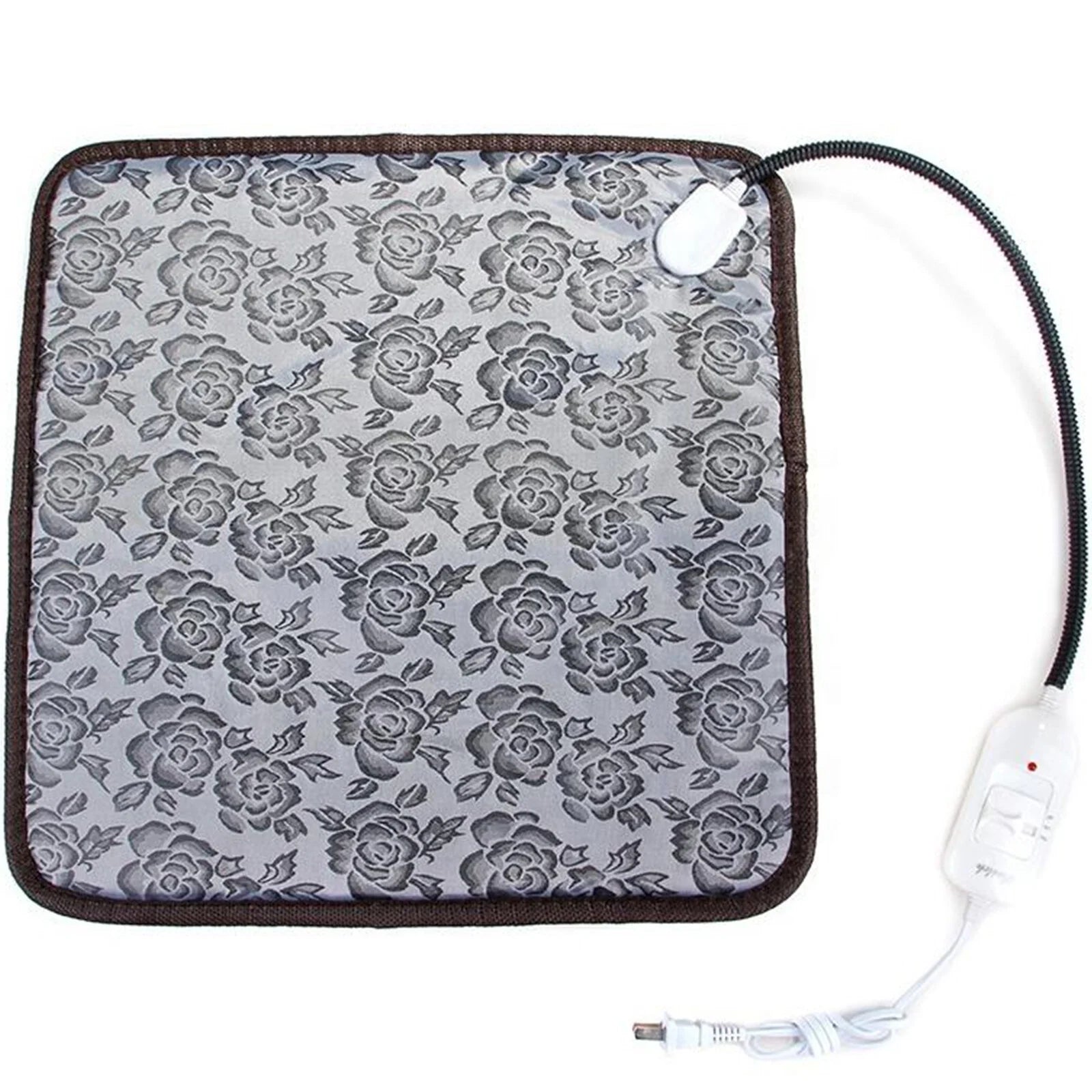 Pet Heating Pad, Heated Cat Dog Bed Mat, Electric Warming Pad Heating Blanket for Cats Dogs Puppies Indoor 17.7Inch, with Anti- Steel Cord, Dual Temperature Dual Control