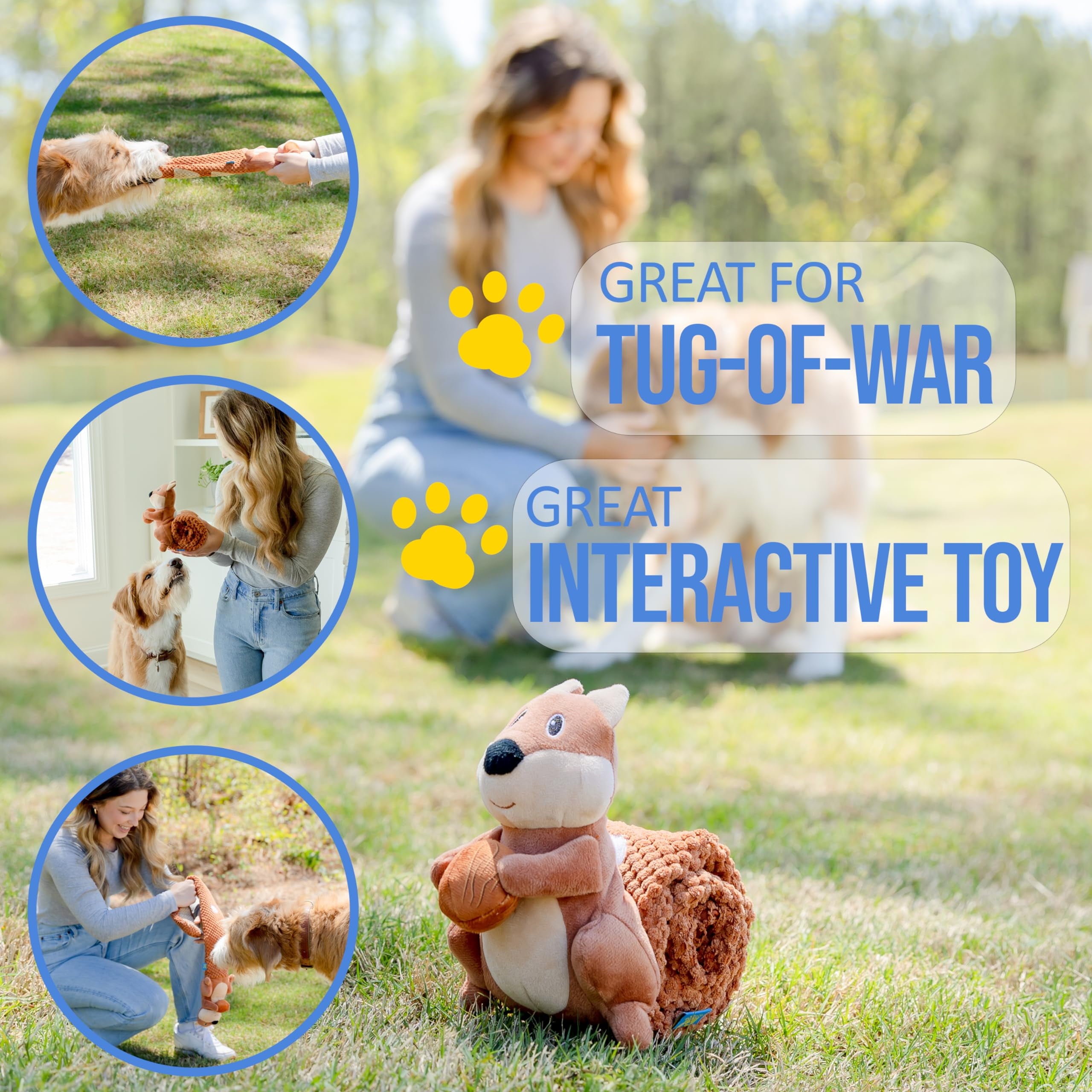 Boredom Buster Toy with Snack Pockets Durable Enrichment Mentally Stimulating Toys for Small, Medium, Large Dogs
