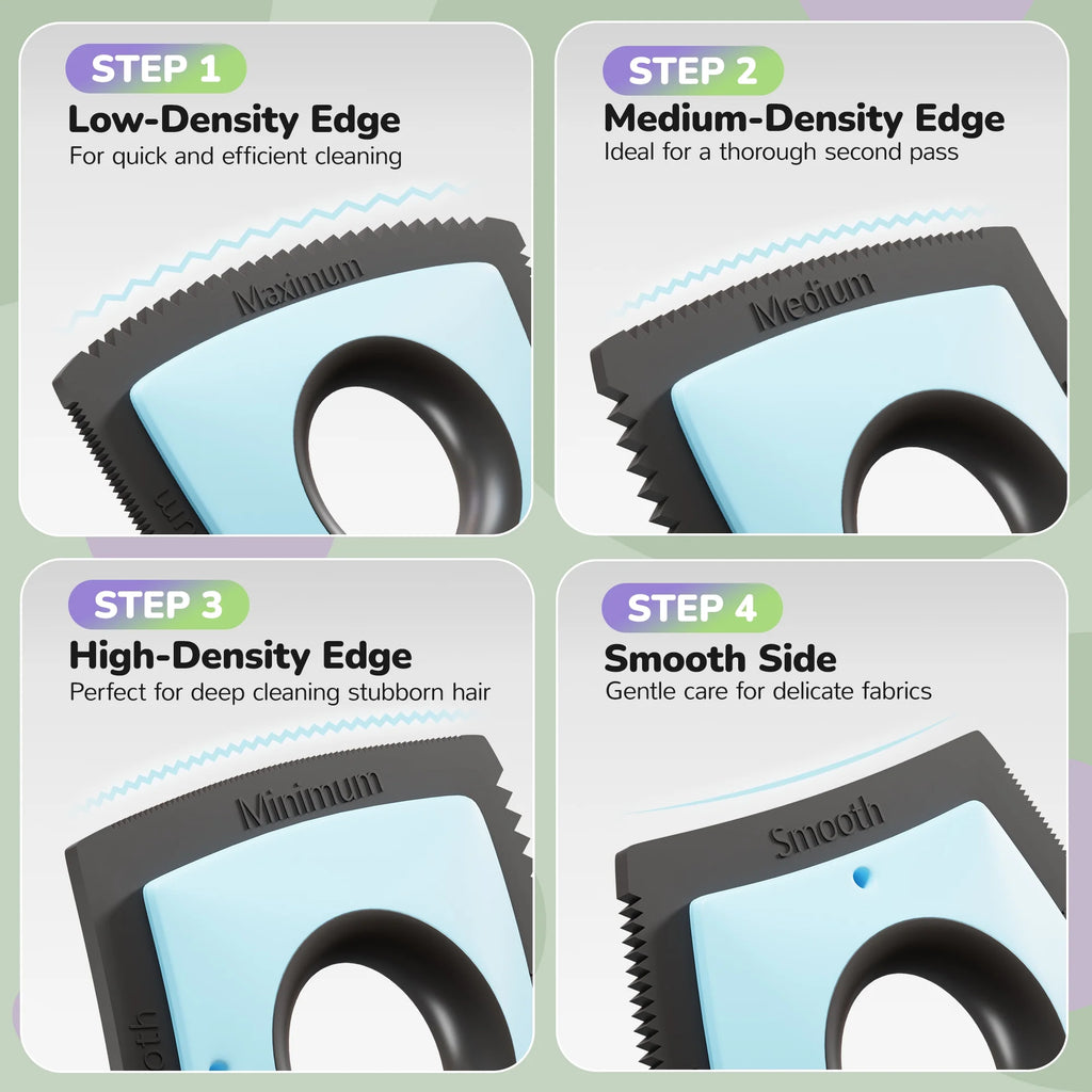 Pet Hair Removal Tool for Home and Vehicle - Reusable Scraper for Efficient Dog and Cat Hair Removal