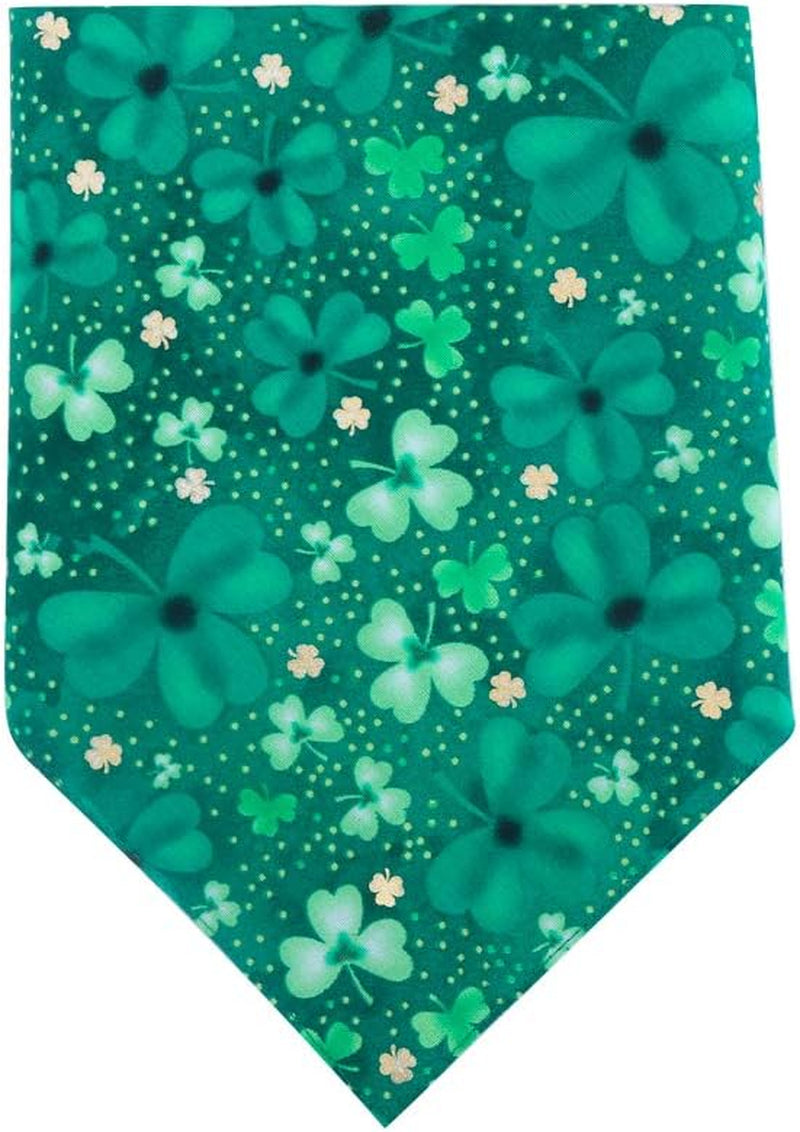 St. Patrick'S Day Dog Bandana Reversible Triangle Bibs Scarf Accessories for Dogs Cats Pets Small