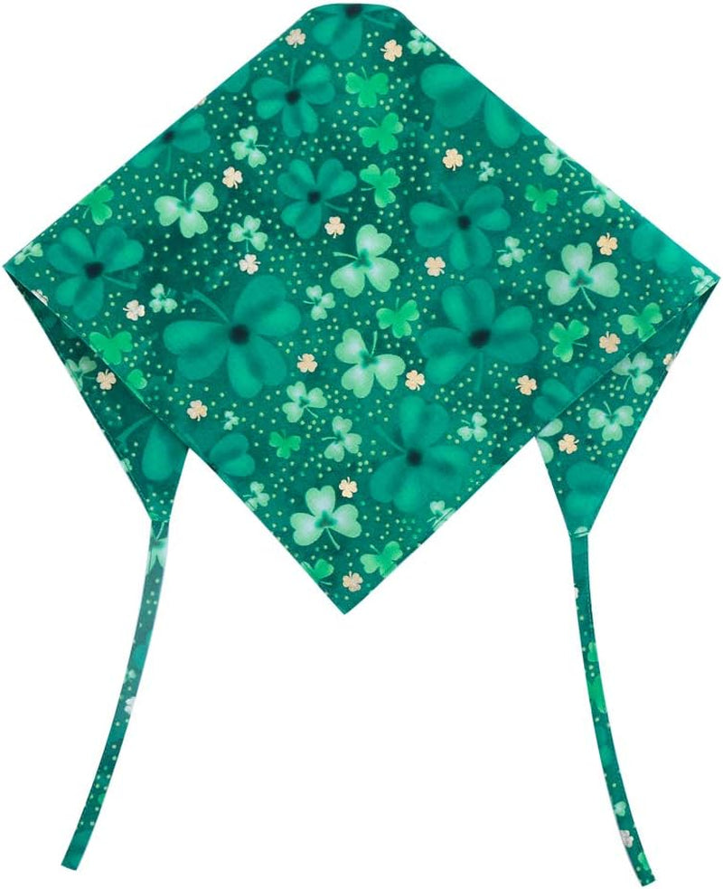St. Patrick'S Day Dog Bandana Reversible Triangle Bibs Scarf Accessories for Dogs Cats Pets Small