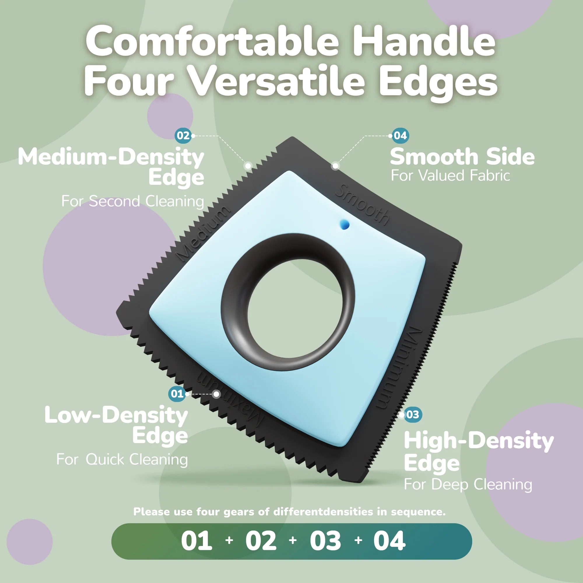 Pet Hair Removal Tool for Home and Vehicle - Reusable Scraper for Efficient Dog and Cat Hair Removal