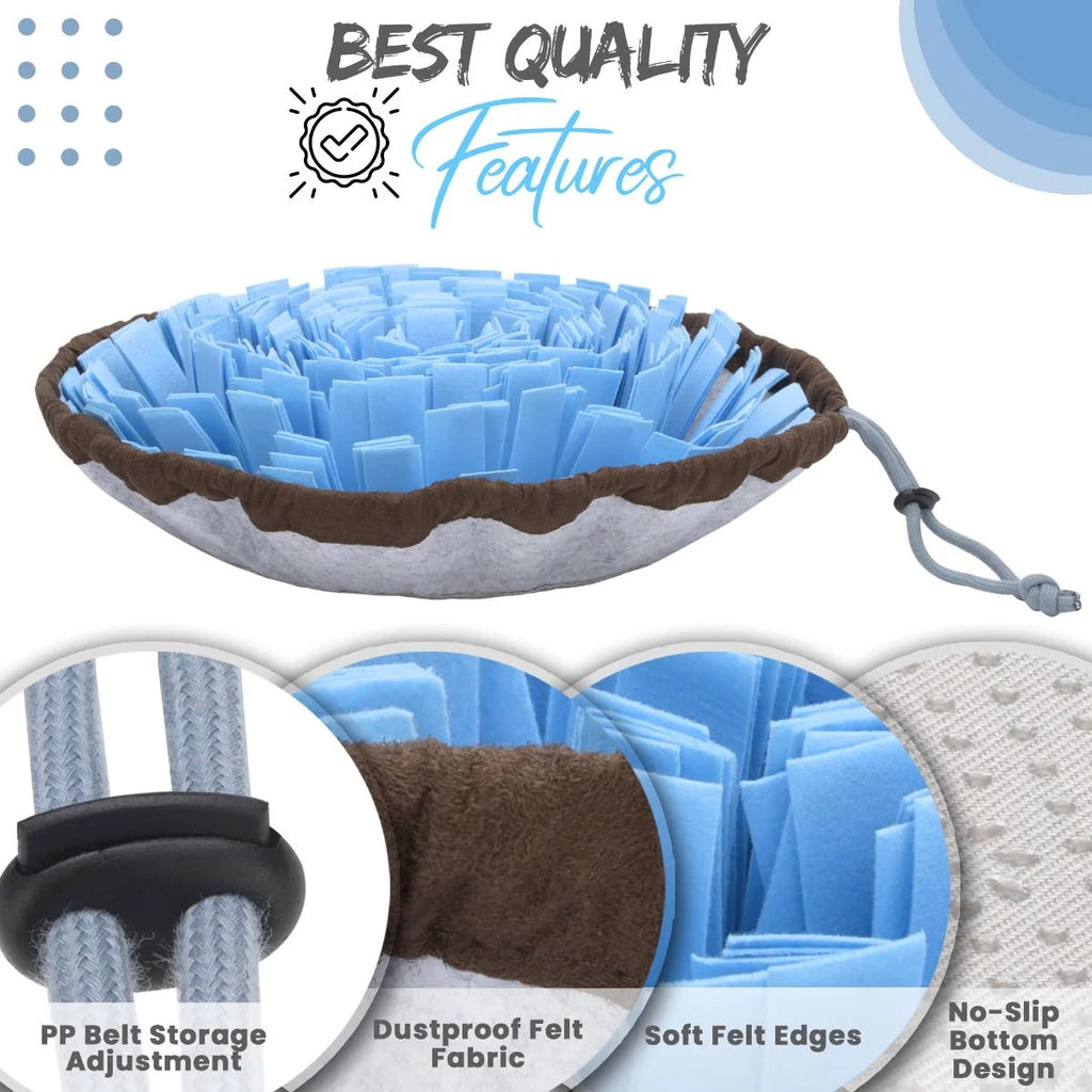 Adjustable Snuffle Mat for Dogs, with Suction Cup, Dog Enrichment Toys, Encourage Dogs Foraging Skills & Slow Eating
