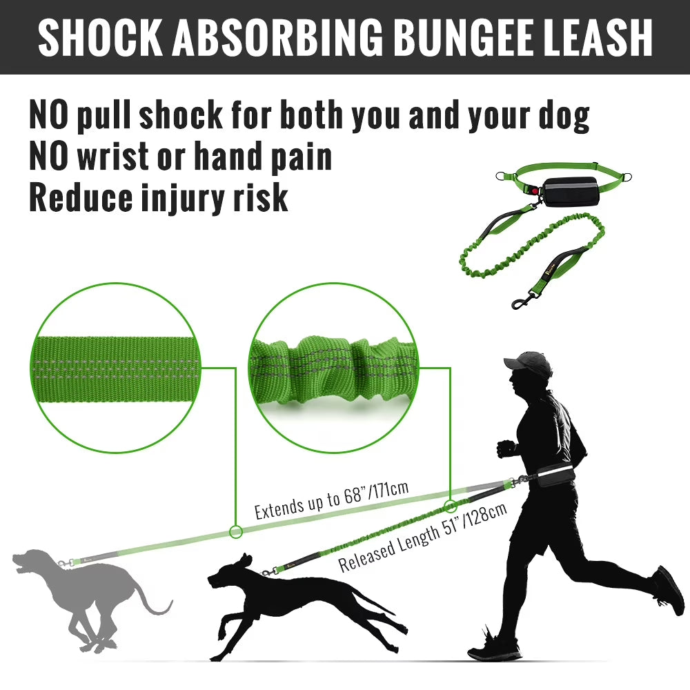 Hands Free Dog Leash, for Medium/Large Dogs