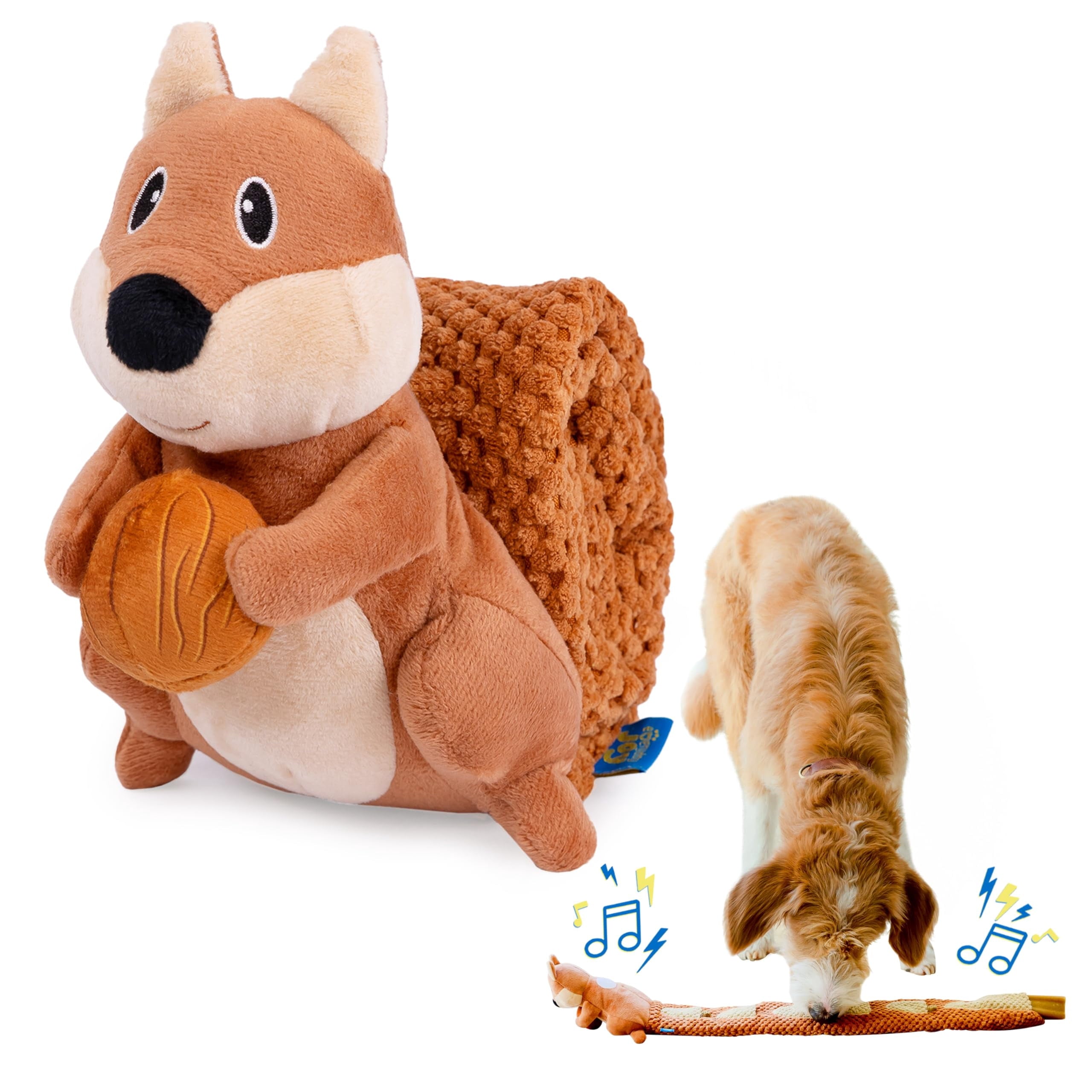 Boredom Buster Toy with Snack Pockets Durable Enrichment Mentally Stimulating Toys for Small, Medium, Large Dogs