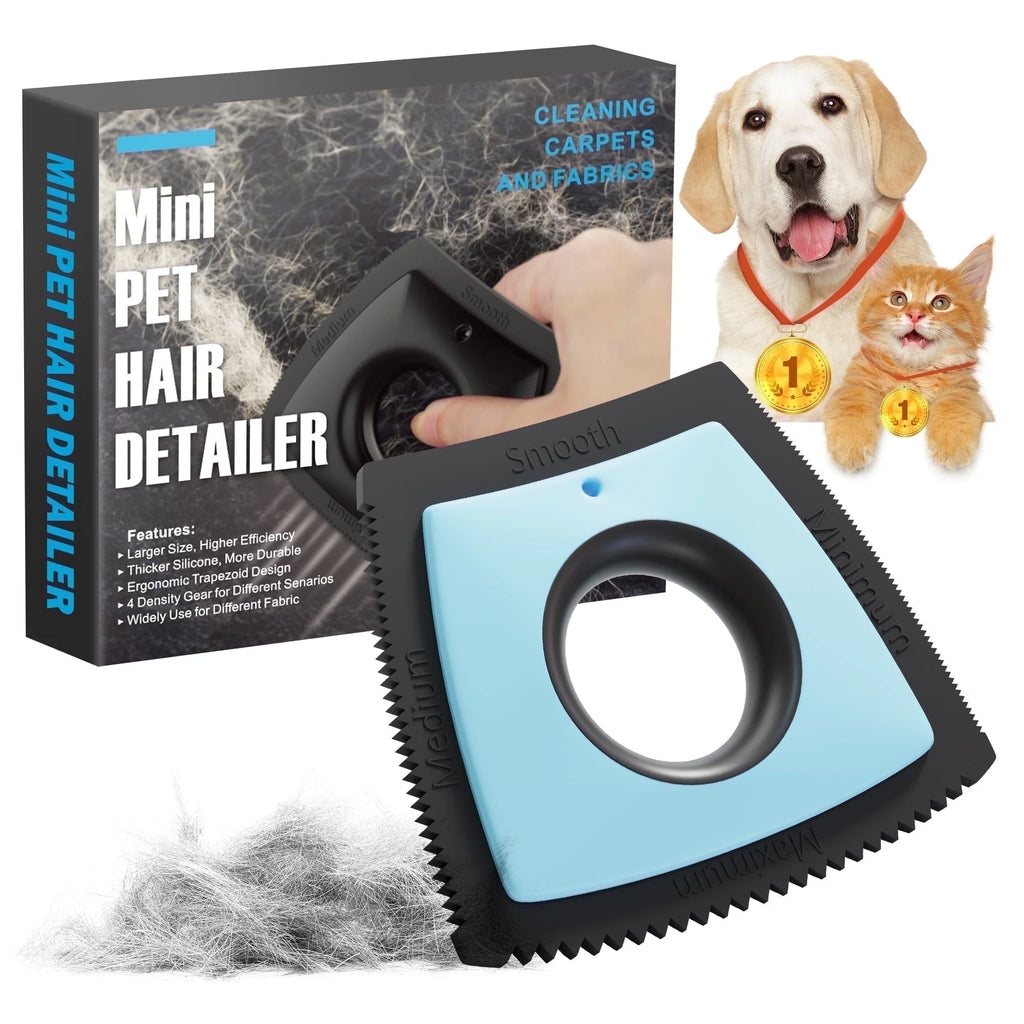 Pet Hair Removal Tool for Home and Vehicle - Reusable Scraper for Efficient Dog and Cat Hair Removal