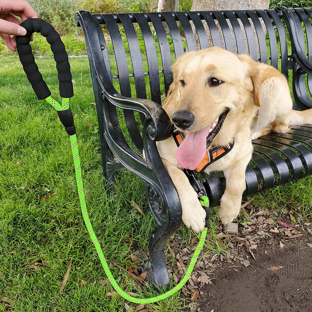 Reflective Strong Rope Dog Leash (5 FT)GREEN