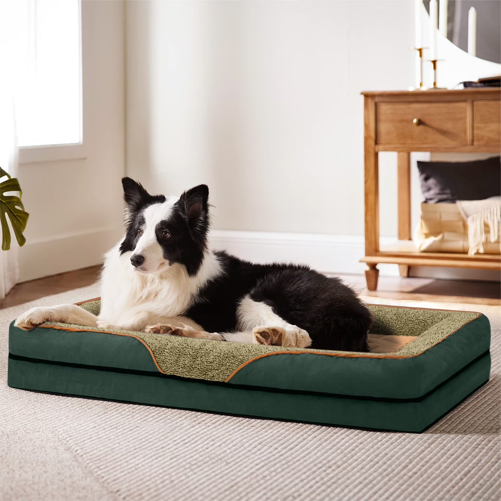 Large Dogs Orthopedic Pet Bed with Removable Washable Cover Non Skid Bottom