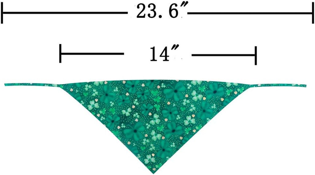 St. Patrick'S Day Dog Bandana Reversible Triangle Bibs Scarf Accessories for Dogs Cats Pets Small